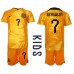 Cheap Netherlands Steven Bergwijn #7 Home Football Kit Children World Cup 2022 Short Sleeve (+ pants)